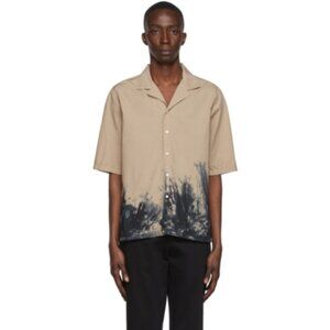 NWT- Officine Generale Eren Dip Dyed Shirt in Khaki/Black